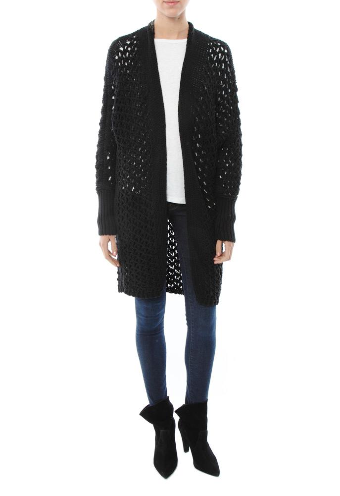 Minnie Rose Novelty Stitch Oversized Cardigan