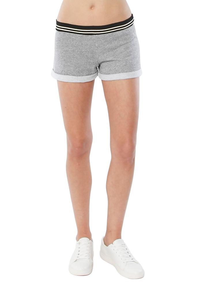 Monrow Vintage Cut Off Short With Rib