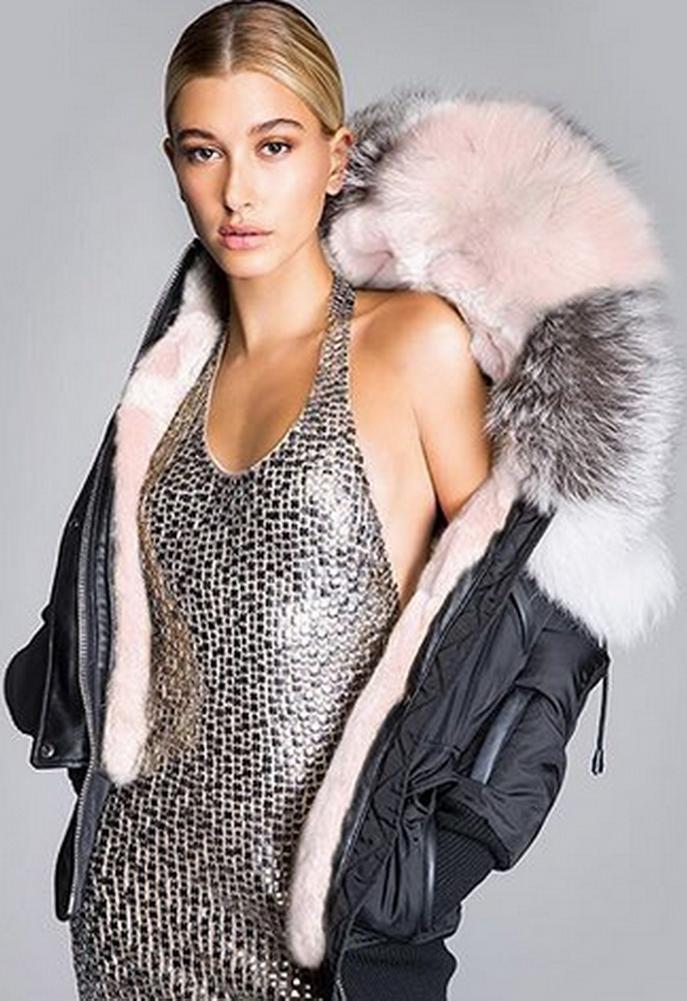 Nicole Benisti Fordham Intarsia Bomber As Seen On Hailey Baldwin