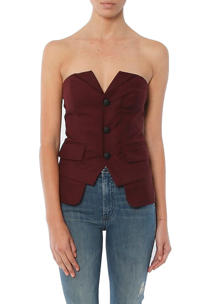 Laveer Button Up Bustier