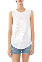 Generation Love Naya Foil Linen Tank With Holes