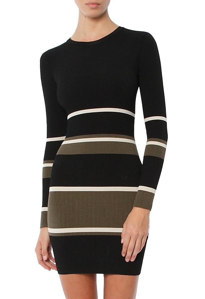 Arc Mia Ribbed Stripes Dress