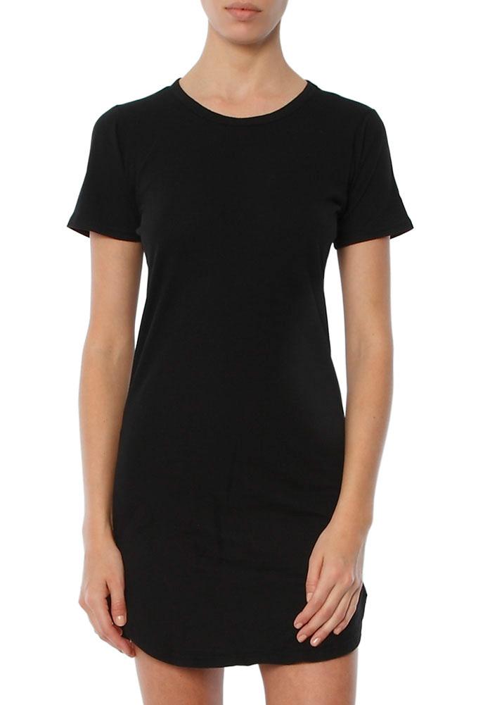 C&c California Adelise T Shirt Dress With Curved Hem