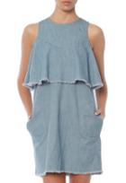 Blank Nyc Raw Edge Ruffle Dress