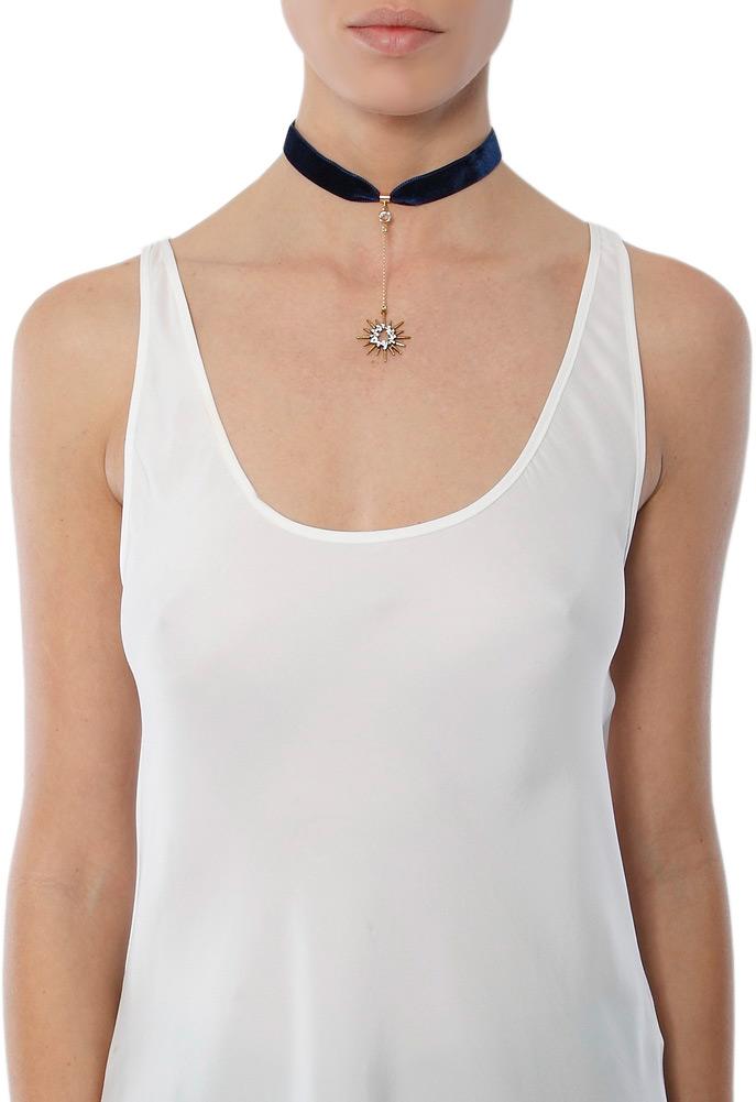 Frasier Sterling Saturday Night Fever Choker With Starburst