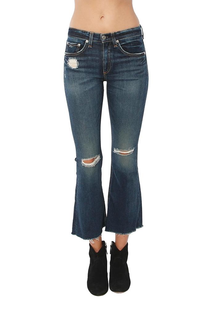 Rag & Bone/jean Cropped Flare Jean