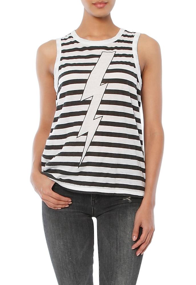 Chaser Lightening Bolt Muscle Tee