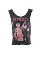 Madeworn Metallic And Justice For All Cut Tank