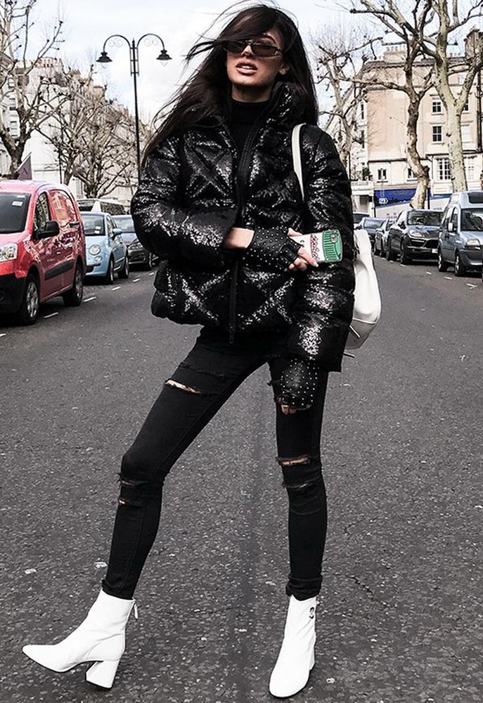 Nicole Benisti Kensington Pailettes Bomber