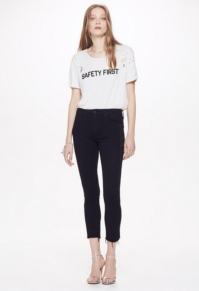 Mother High Waist Looker Ankle Fray Jean