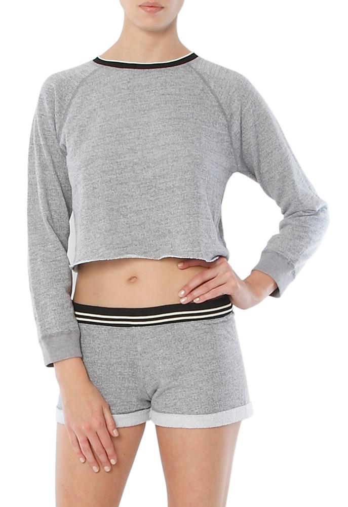 Monrow Sporty Raglan With Rib