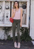 J Brand Mid Rise Ripped Skinny Jean With Released Hem As Seen On Louise Roe