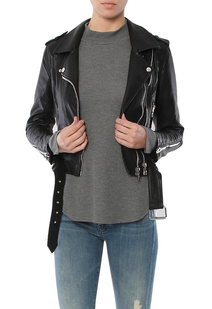 Blank Nyc Vegan Leather Moto Jacket