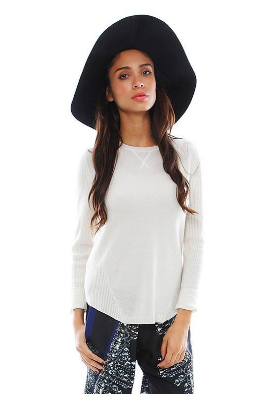 Songbird Cashmere Raglan Sleeve Crew Sweater