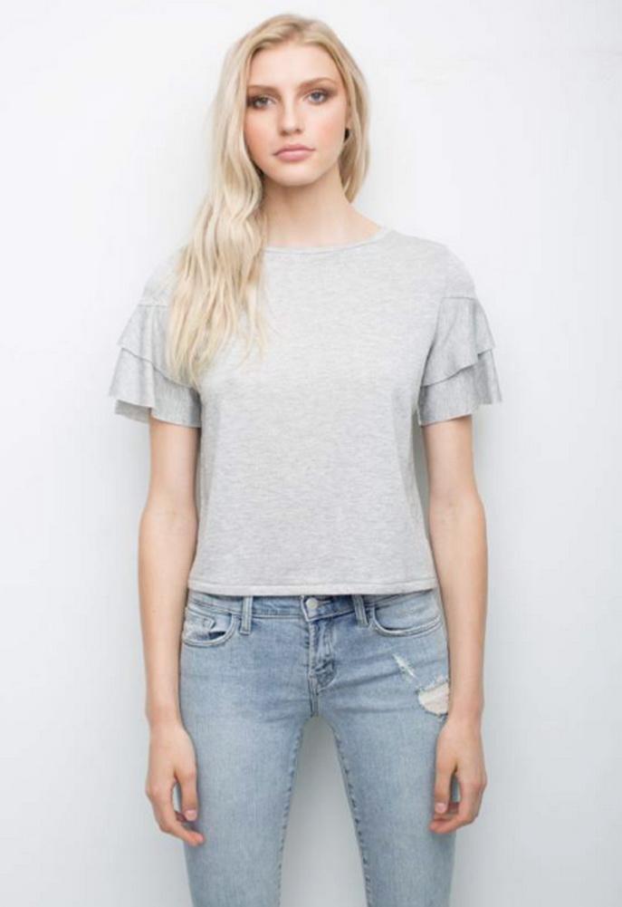 Generation Love Mara Ruffle Short Sleeve Tee