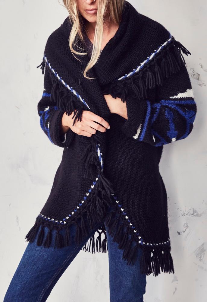 Loveshackfancy Atlas Tassel Shawl Sweater