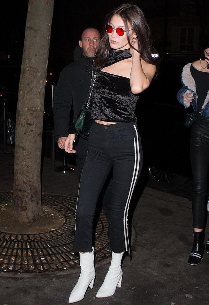 Mother The Insider Crop Step Fray As Seen On Bella Hadid