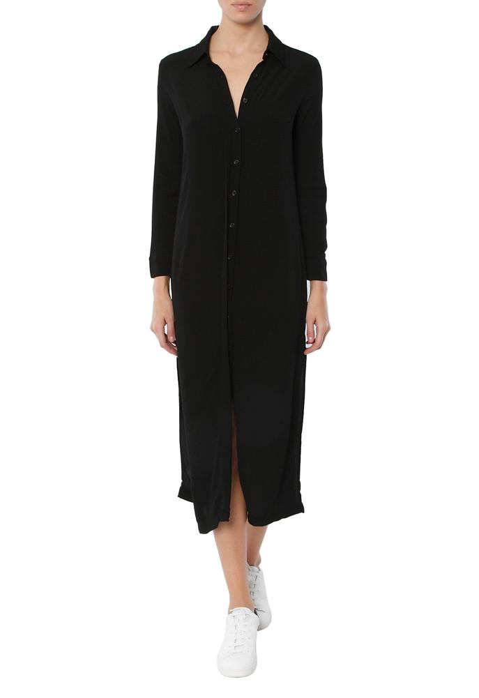 Monrow Shirt Dress With Slits