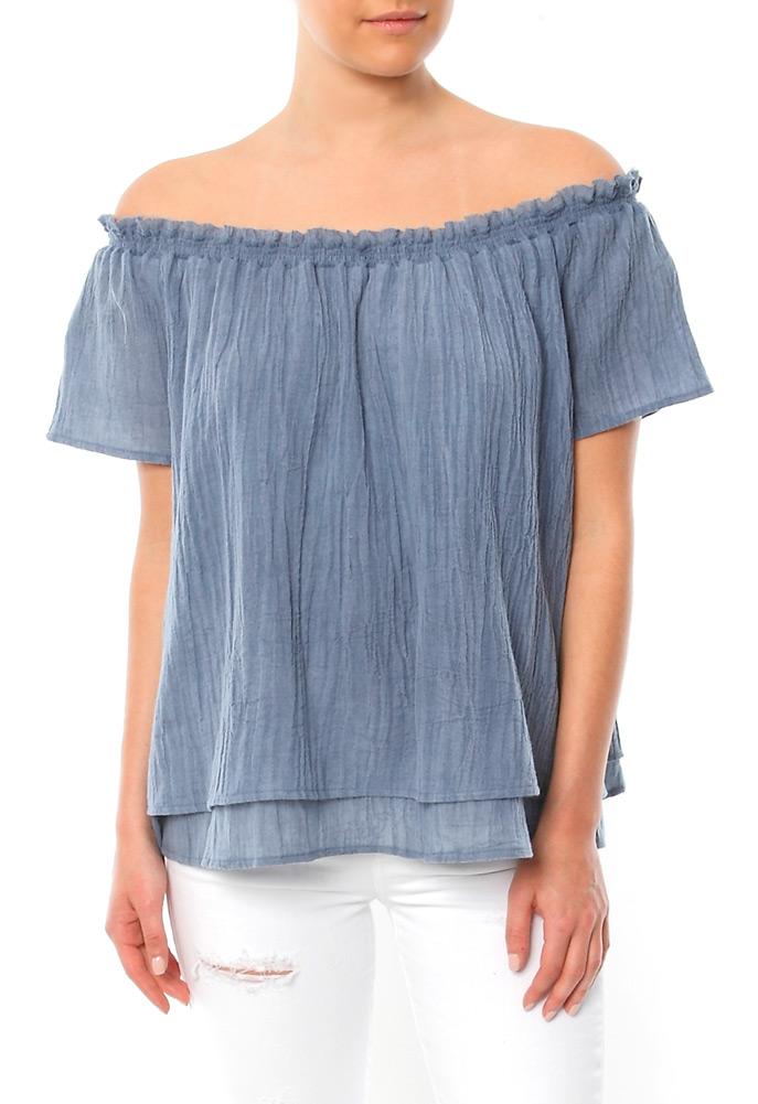 Generation Love June Gauze Peasant Top