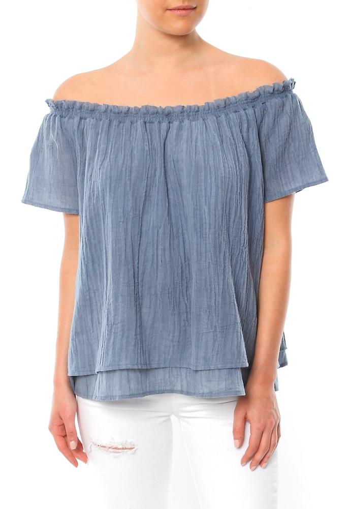 Generation Love June Gauze Peasant Top