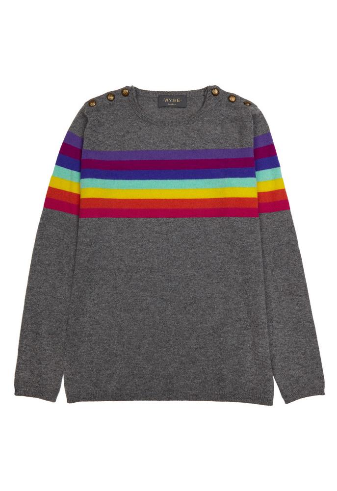 Wyse London Ines Rainbow Breton Sweater