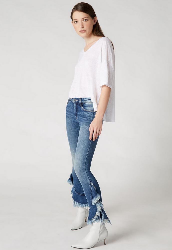 Blank Nyc The Reade Crop Ruffle Hem Jean