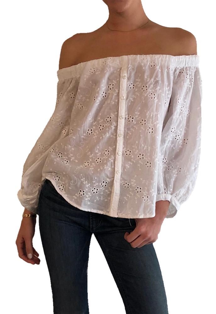 Mcguire Navarte Cold Shoulder Top