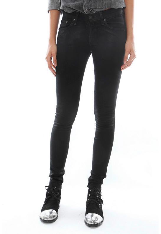 Rag & Bone/jean Coated Skinny Jean