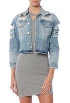 C&c California Kerry Shrunken Trucker Jacket With Raw Edge