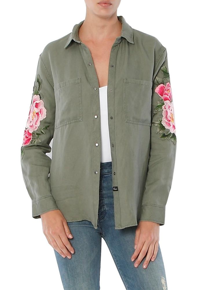 Rails Marcel Shirt Jacket With Patches