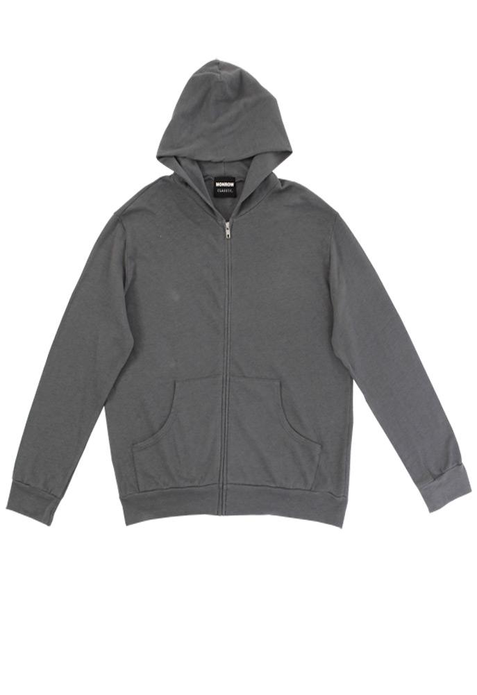 Monrow Men's Zip Up Hoody