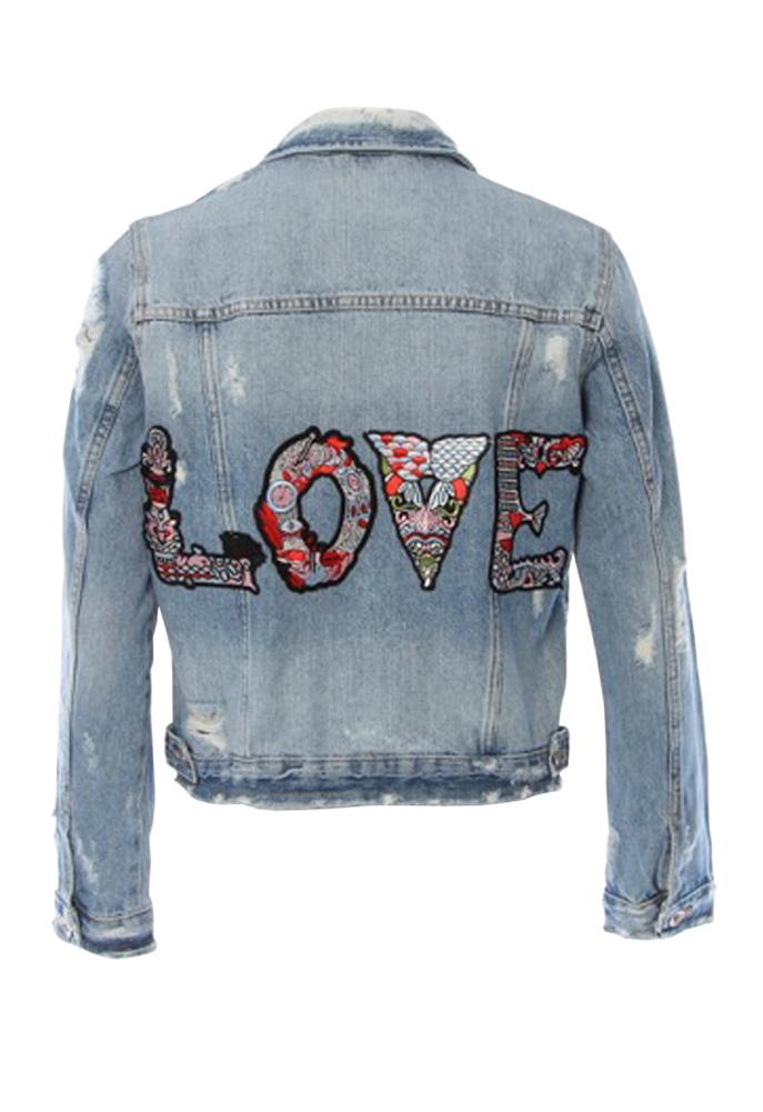 Hipchik Love Snake Denim Jacket