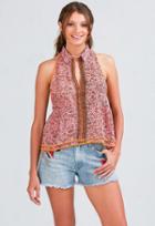 Poupette St Barth Olive Singlet Top