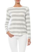 Generation Love Piper Stripe Lace Up Back Sweater