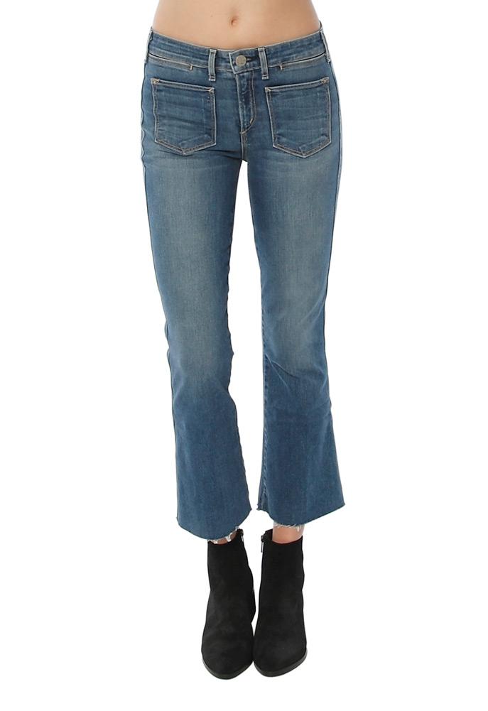 Mcguire Valensi Patch Pocket Majorette Crop Jean