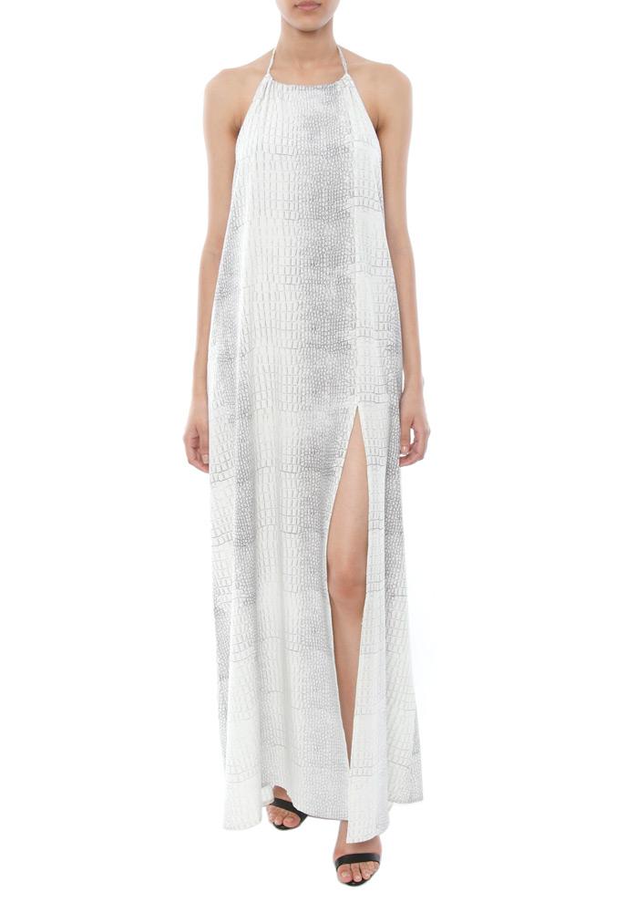 Donna Mizani Halter Maxi Dress