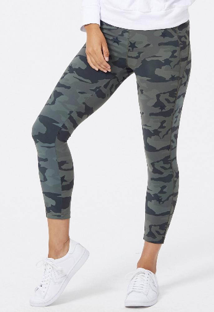 Monrow Camo Sporty Legging With Stardust