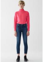 Agolde Sophie High Rise Crop Skinny Jean With Raw Hem