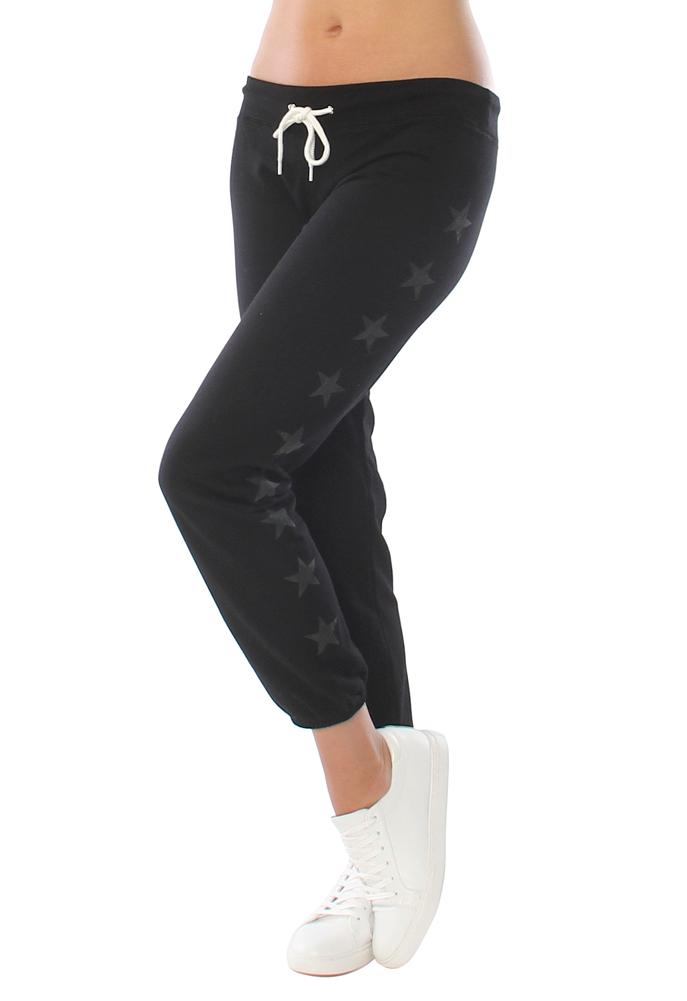 Monrow Vintage Sweatpants With Foil Stars