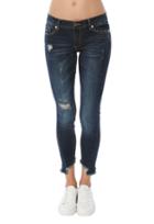 C&c California Haiden Low Rise Uneven Ankle Skinny Jean