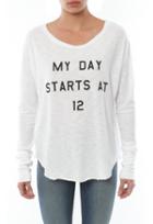 Feel The Piece X Tyler Jacobs My Day Starts At 12 Bayne Long Sleeve Tee