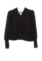 Frame Denim Mandarin Pin Tuck Top