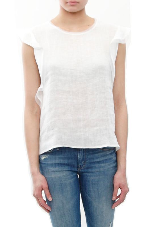 Alexis Brody Top With Ruffled Shoulder