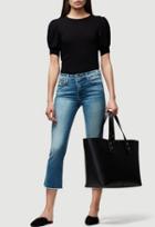 Frame Denim Le Crop Mini Boot Raw Edge