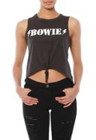 Chaser David Bowie Tie Front Tank