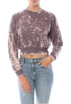 Cotton Citizen The Milan Cropped Crewneck Sweatshirt With Grinding