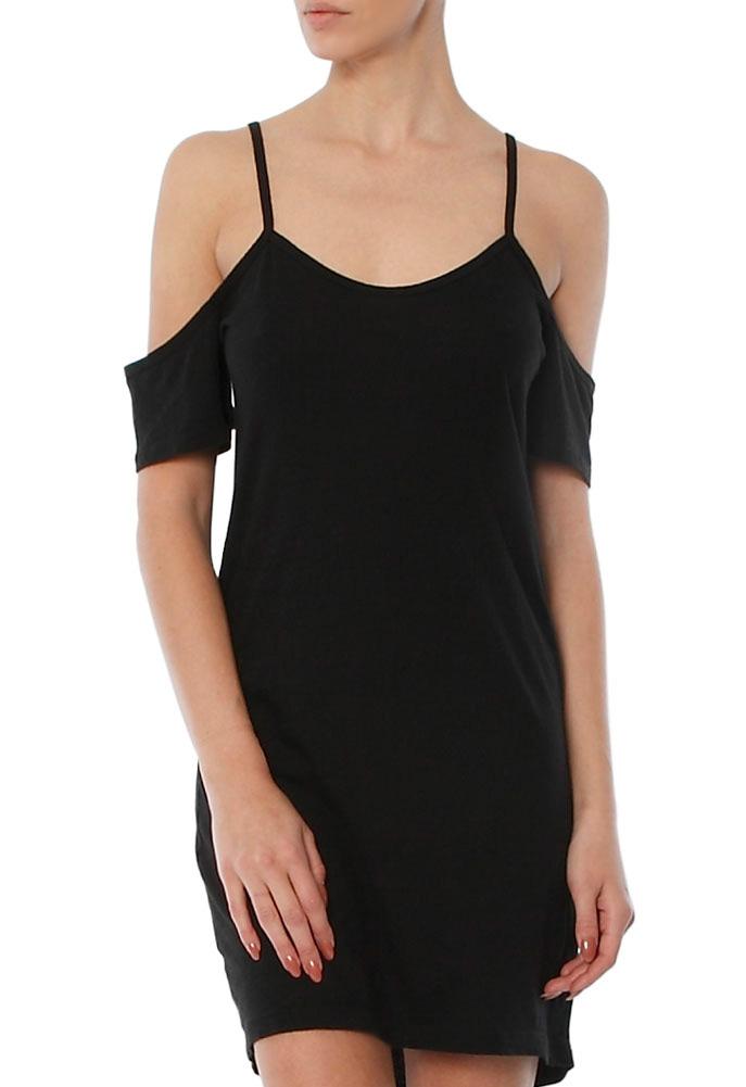 Lna Off The Shoulder Tee Dress