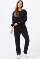 Monrow Crew Neck Sweatshirt With Tear Away Sleeves