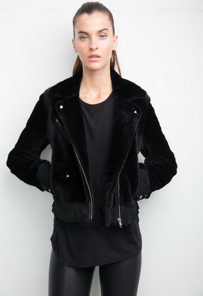 Generation Love Stevie Moto Shearling Jacket