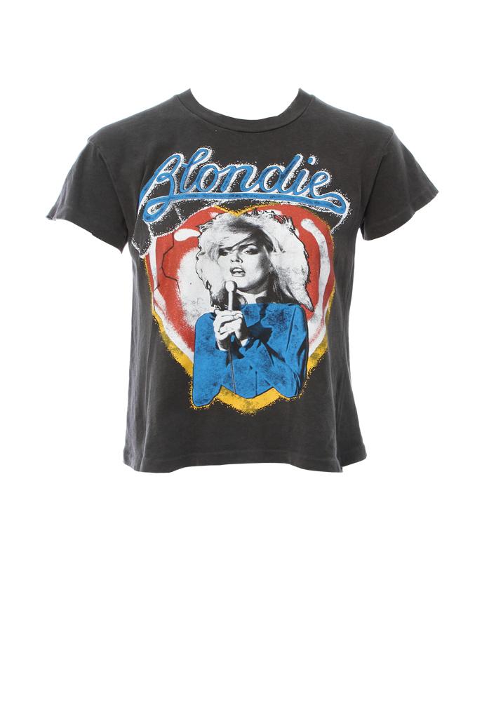 Madeworn Blondie Heart Glitter Crop Tee